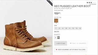 American Eagle Leather Rugged Boots Review [upl. by Franchot579]