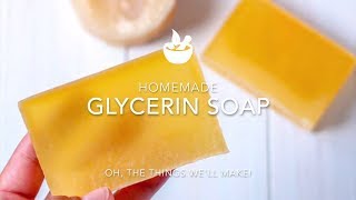 Homemade Glycerin Soap Recipe From Scratch [upl. by Auhsej]