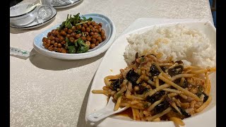 Fish Fragrant Shredded Pork with Vinegared Peanuts at Yuxiang Yuan in Wudaokou 五道口渝香源鱼香肉丝及老醋花生 [upl. by Aramad]