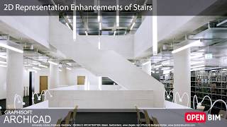 ARCHICAD 22  2D Representation Enhancements of Stairs [upl. by Quiteria983]