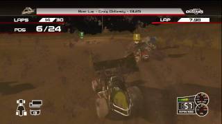 World of Outlaws Sprint Cars Xbox 360 Full Arcade Race [upl. by Aerdnas249]