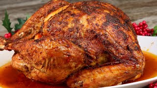 Easy Baked Turkey Recipe  How To Bake a Whole Turkey For Thanksgiving 2024 [upl. by Yelbmik410]