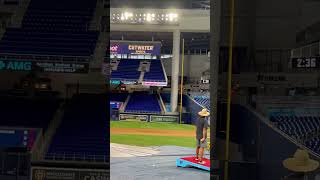 Miami Marlins Long Toss longtoss mlb baseball throwing pitching miami marlins [upl. by Lorsung]