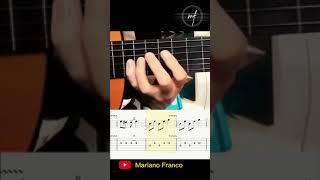 Malagueña Salerosa TAB SHORTS spanish guitar [upl. by Shep185]