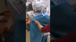 Our customer tried the auto curtain pleating machine after the training and installation machine [upl. by Yelad]