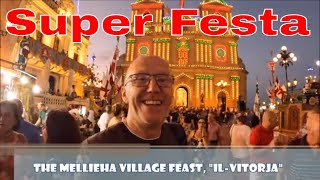 Mellieha Village Feast Il Vitorja MALTA [upl. by Akeemaj]