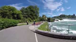 STREET VIEW Der Rheinfall in SWITZERLAND [upl. by Zennas]