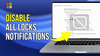 How To DisableEnable CapsLockNum Lock OSD NotificationSound On Windows 1110 PC [upl. by Middendorf]