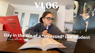 uni Lern VLOG alltag in der klausurenphase im 5 semester jura  Live Study With Me Gym … [upl. by Gwyn394]