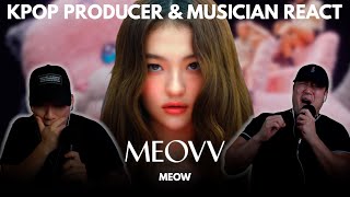 Musicians react amp review ♡ MEOVV  MEOW MV [upl. by Holli]