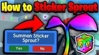 How To SUMMON Sticker Sprouts  Bee Swarm Simulator [upl. by Silverman]