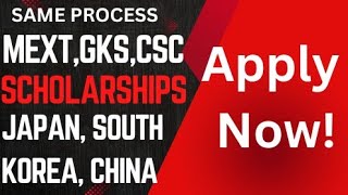 MEXT GKS CSC scholarships  2025  same process  apply now 🎓 scholarship mext [upl. by Htebasile]