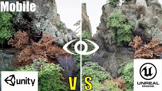 Unreal Engine 5 vs Unity 6 Graphics Comparison In 2024 Mobile [upl. by Nortyad132]