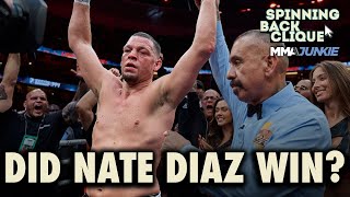 Was Nate Diaz vs Jorge Masvidal Boxing Decision Correct  Spinning Back Clique [upl. by Abraham780]