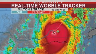 WAS THAT A WOBBLE Monitoring Hurricane Milton ahead of critical NHC track update [upl. by Farver]