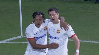 Bramka Roberta Lewandowskiego Barcelona vs Osasuna 10 Bramki i skróty [upl. by Ahsele778]