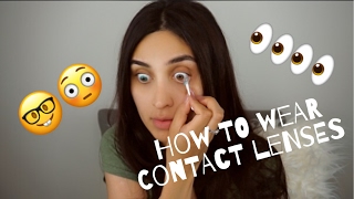 HOW TO WEAR CONTACT LENSES  TTDEYE CONTACTS  BLUE CONTACT LENS [upl. by Ika]