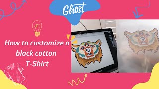 How to customize a black cotton TShirt using Ghost White Toner Transfer [upl. by Srini]