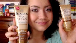 Review  Jergens Natural Glow Lotion Face amp Body [upl. by Artimed]