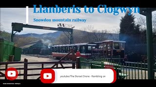 Llanberis to Clogwyn  Snowdon Mountain Railway Wales Narrow Gauge Railway [upl. by Benson]