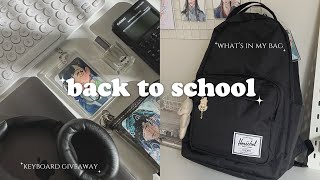 preparing for back to uni 🖥 what’s in my backpack school shopping room upgrade giveaway closed [upl. by Kathryne]