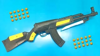 Realistic Toy Gun AK47 Spring Airsoft Ball Bullet Machine Gun Shooter Toy [upl. by Jahdal]