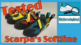 Scarpa Softline  weiche Kletterschuhe im Vergleich [upl. by Etteuqaj]