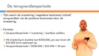 Bedrijfseconomie  Investeren  Hoofdstuk 1  Netto contante waarde amp cashflow [upl. by Oreves]