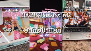 Preppy adopt me compilation 🫶 preppy adoptme compilation edit tiktoks [upl. by Nimoynib]