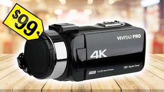 Walmart’s 99 4K camcorder  Is it good Vivitar 4K HD Digital Camcorder Review and unboxing [upl. by Dougie]