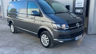 VW TRANSPORTER T6 20 TDi Highline 102 Manual Eu6 ULEZ SWB Panel Van Indium Grey Indian grey [upl. by Catherin981]