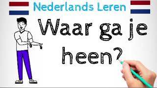 Nederlands leren NT2 GrammaticaLES 3 Vragen met vraagwoordTAALCOMPLEET A1 [upl. by Dorcea]