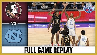 Florida State vs North Carolina Full Game Replay  2024 ACC Men’s Basketball Tournament [upl. by Aillimac218]