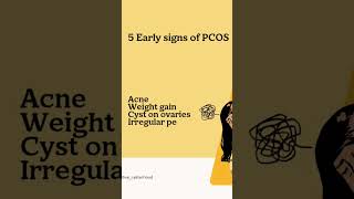 Identify your symptoms as soon as possible☝🏻pcos pcosaigns healthypcos youtubeshorts youtube [upl. by Yehtomit]