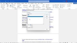 Insert Bookmark in Microsoft Word [upl. by Nannah542]