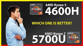 AMD Ryzen 5 4600H vs AMD Ryzen 7 5700U Technical Comparison [upl. by Ahsietal]