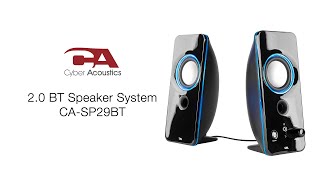 20 Bluetooth Speaker System with LED Lights CASP29BT  Cyber Acoustics [upl. by Nirb]