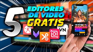 Los 5 Mejores Editores de Vídeo GRATUITOS para Android amp iOS [upl. by Nomma942]