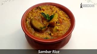 Sambar Rice I Sattvic Recipes [upl. by Eeneg884]