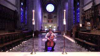 Prelude in Grace Cathedral from Suite no 4 by JS Bach Joshua Roman Everday Bach [upl. by Salema]