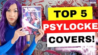 TOP 5 COMIC BOOK COVERS  PSYLOCKE AKA BETSY BRADDOCK [upl. by Standley]