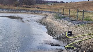 Farm pond restoration project part 1 [upl. by Assirk660]