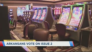 Arkansas voters accept Issue 2 casino change amendment [upl. by Dallman45]