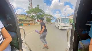 Jeepney ride in the Philippines  from Tigbauan to Mohon Oton Iloilo [upl. by Ender]