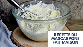 La recette du mascarpone fait maison  seulement 2 ingrédients LACHOUFAMILY [upl. by Deehsar]