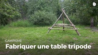 TUTO froissartage  Table tripode [upl. by Wendye]