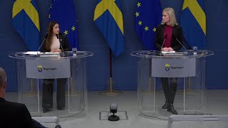 Pressträff med Parisa Liljestrand och Paulina Brandberg [upl. by Reiner]