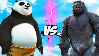 Gorilla vs Po  Kung Fu Panda [upl. by Kawai343]