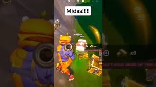 MIDAS fortnite fortnitememes gaming 2k fortniteclips fortnitereload [upl. by Oicnedurp]