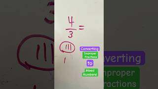 Converting Improper Fractions to Mixed Numbers [upl. by Arvell]